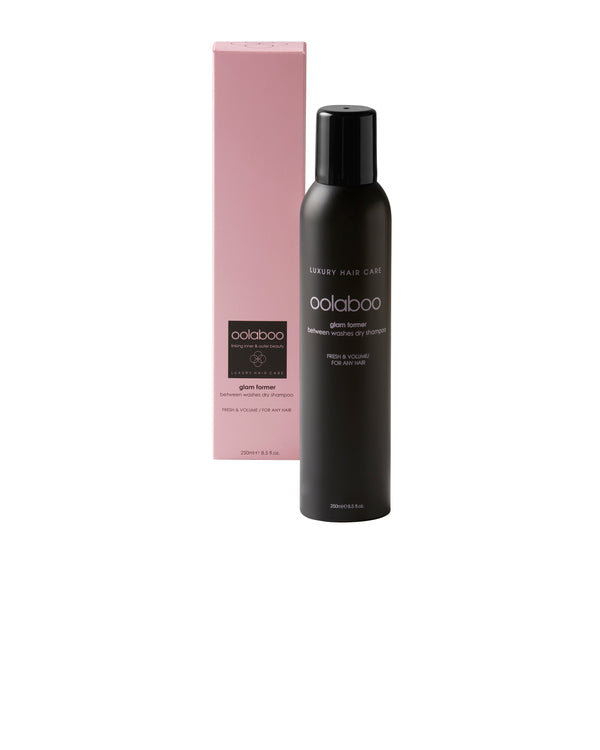 oolaboo glam former between washes dry shampoo bottle